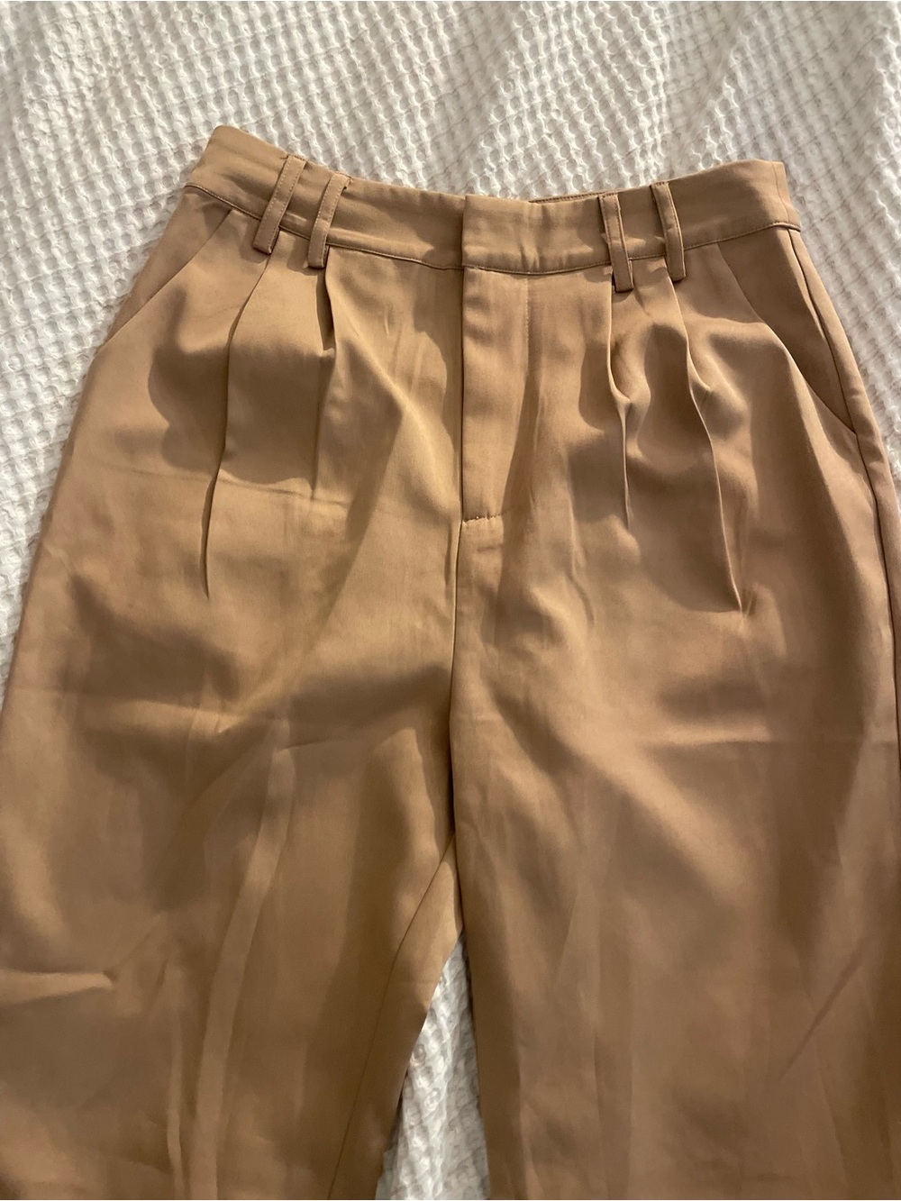 High-Rise Pants in Camel